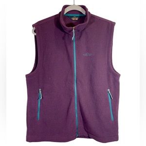 NWT ORVIS Trout Bum Merlot Firehole Grid Fleece Mens Vest Size M